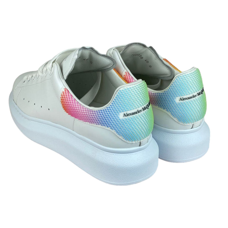 Rainbow Lace-Up Trainers Leather White Size 40