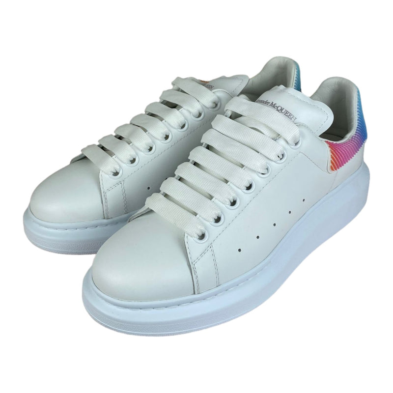 Rainbow Lace-Up Trainers Leather White Size 40