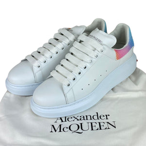 Rainbow Lace-Up Trainers Leather White Size 40