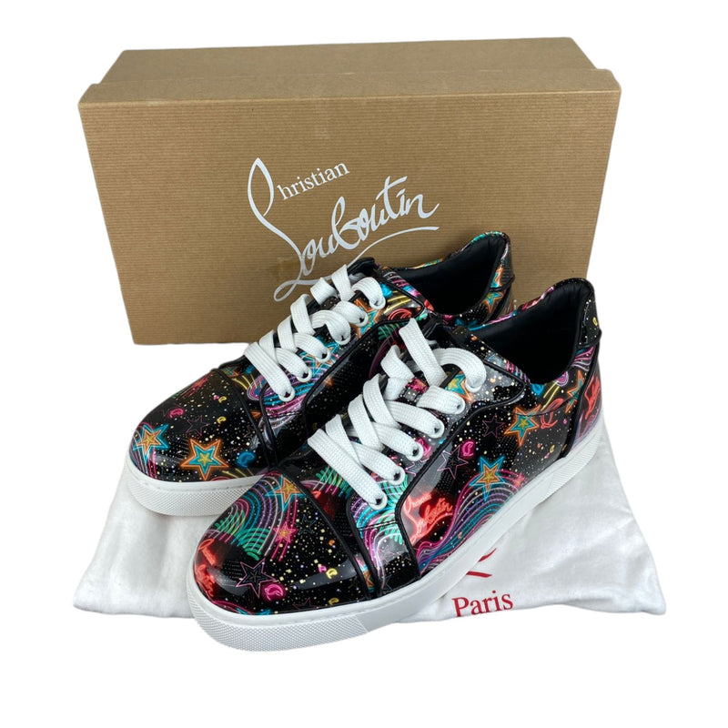 Graphic Print Low Top Sneakers Multicolor Size 39