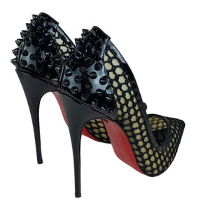Guni Spiked Perforated 100 Pumps Black Size 39