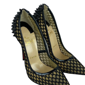 Guni Spiked Perforated 100 Pumps Black Size 39