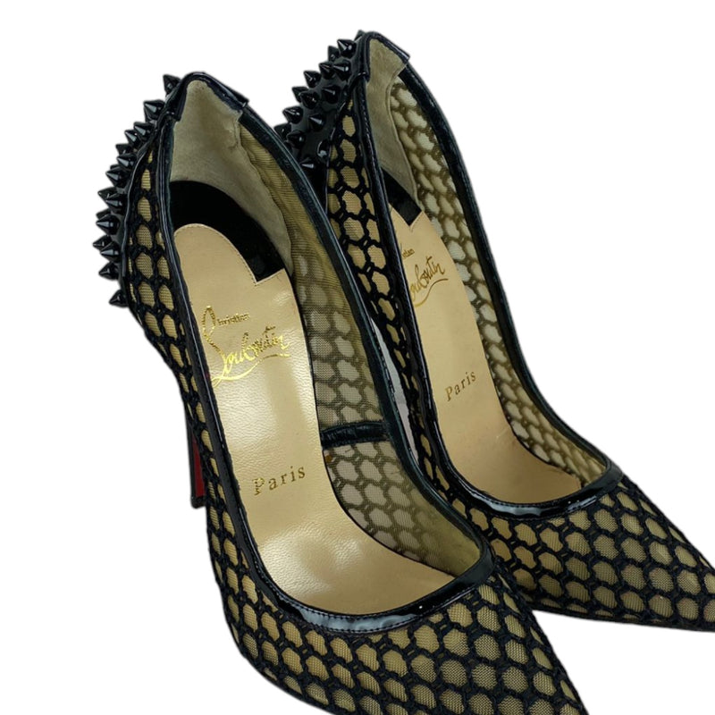 Guni Spiked Perforated 100 Pumps Black Size 39