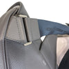 Men's Saddle Bag Grained Calfskin Grey SHW
