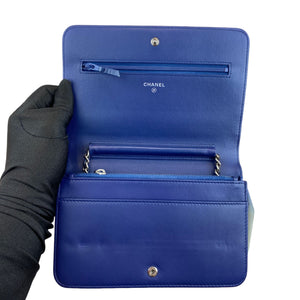 Wallet on Chain WOC Lambskin Blue Ombre SHW