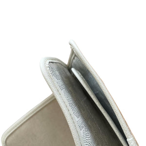 Plumet Wallet Clutch Goyardine Canvas White SHW