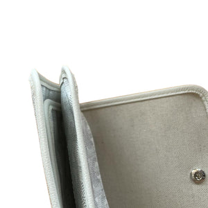 Plumet Wallet Clutch Goyardine Canvas White SHW