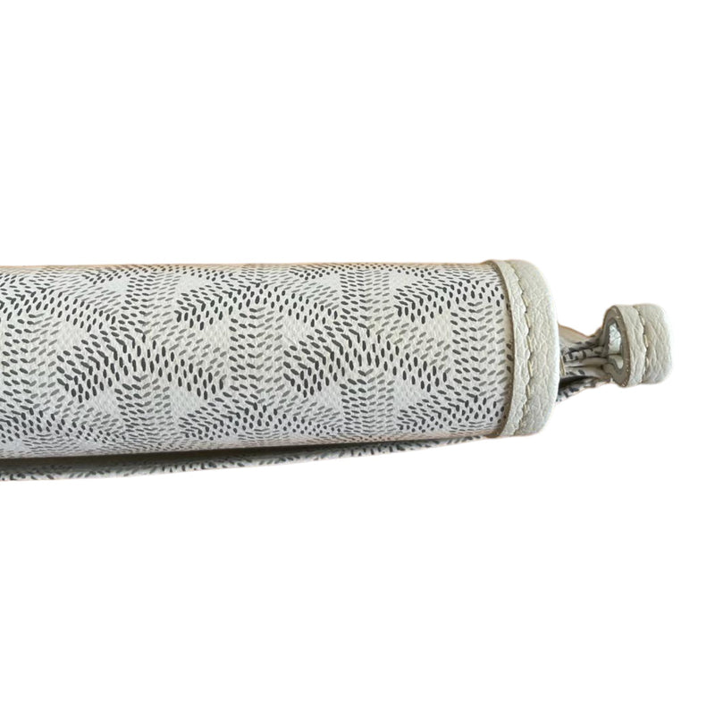 Plumet Wallet Clutch Goyardine Canvas White SHW