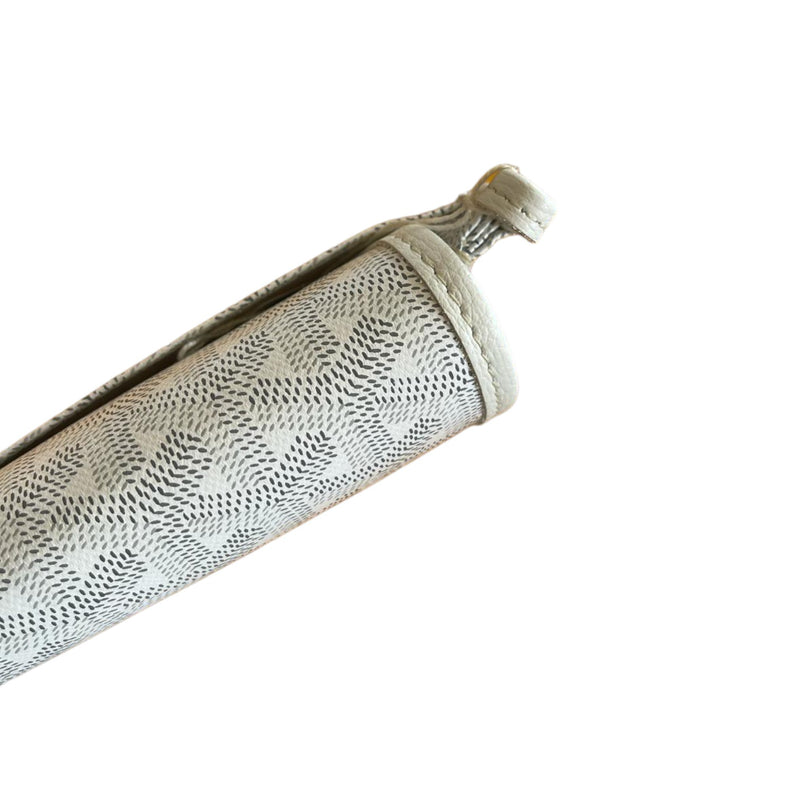 Plumet Wallet Clutch Goyardine Canvas White SHW