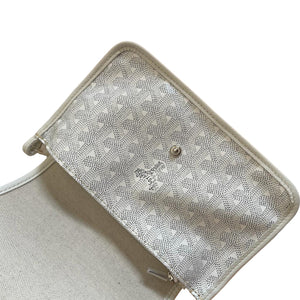 Plumet Wallet Clutch Goyardine Canvas White SHW