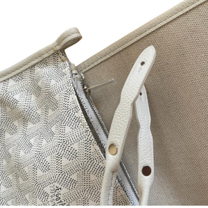 Plumet Wallet Clutch Goyardine Canvas White SHW