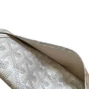 Plumet Wallet Clutch Goyardine Canvas White SHW