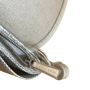 Plumet Wallet Clutch Goyardine Canvas White SHW