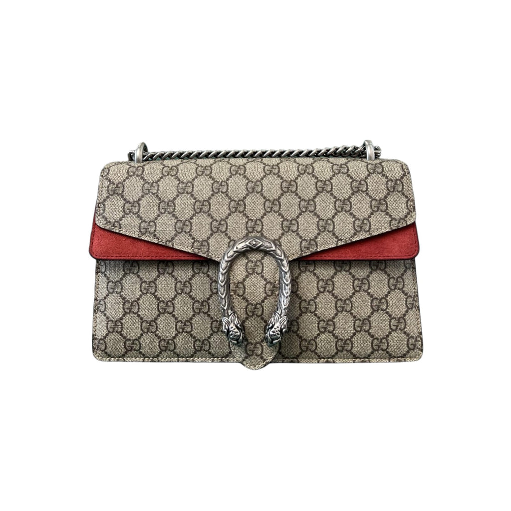 Dionysus Small GG Supreme Monogram Shoulder Taupe RHW