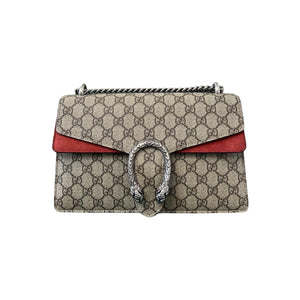 Dionysus Small GG Supreme Monogram Shoulder Taupe RHW