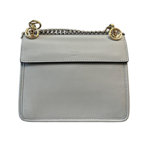 F is Fendi Kan Small Vitello Century Opaco Light Grey MHW