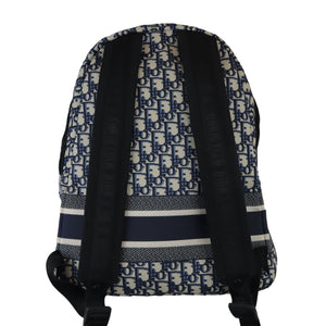 Diortravel Backpack Large Oblique Jacquard Blue BHW