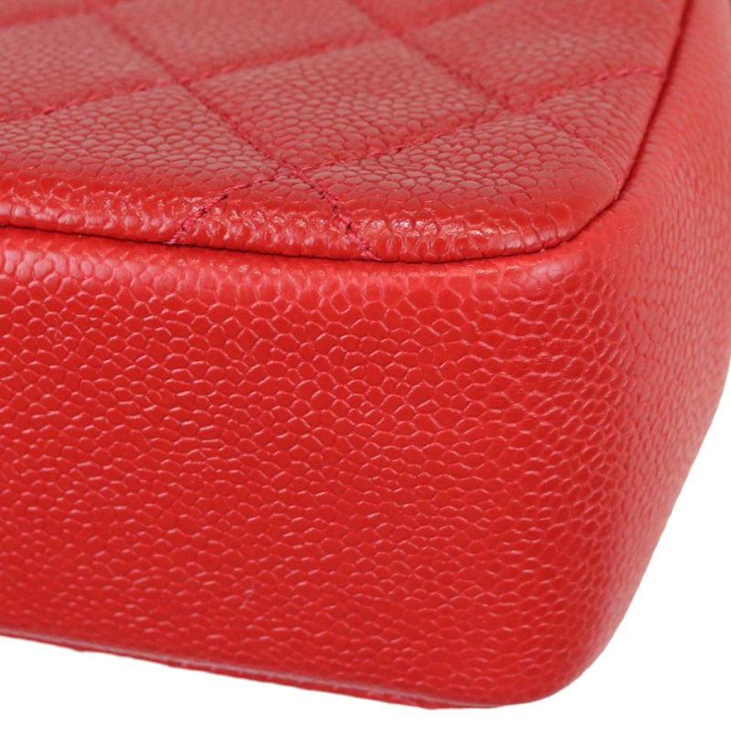 Incognito Square Flap Mini Caviar Quilted Red