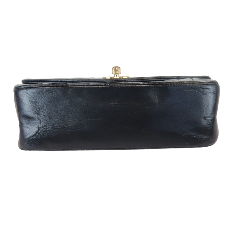 Diana Small Single Flap Lambskin Quilted Black GHW