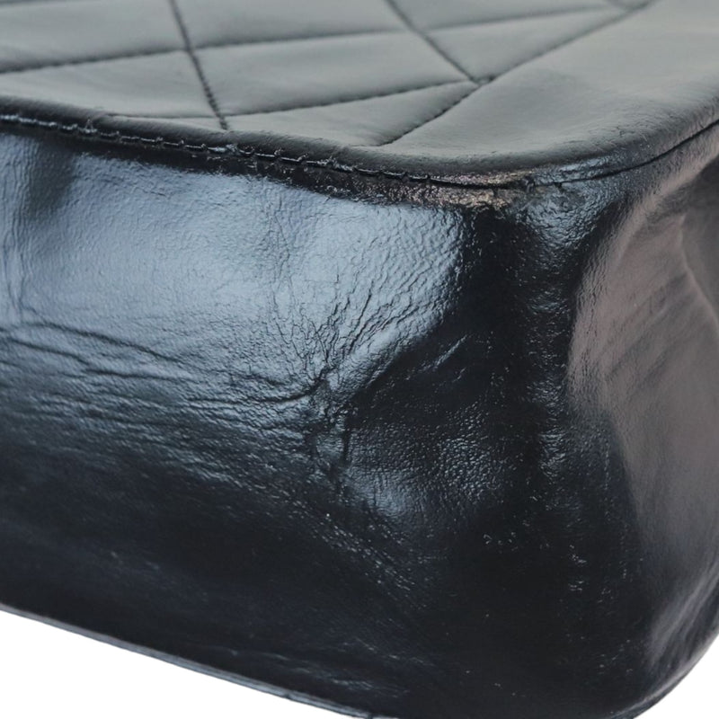 Diana Small Single Flap Lambskin Quilted Black GHW