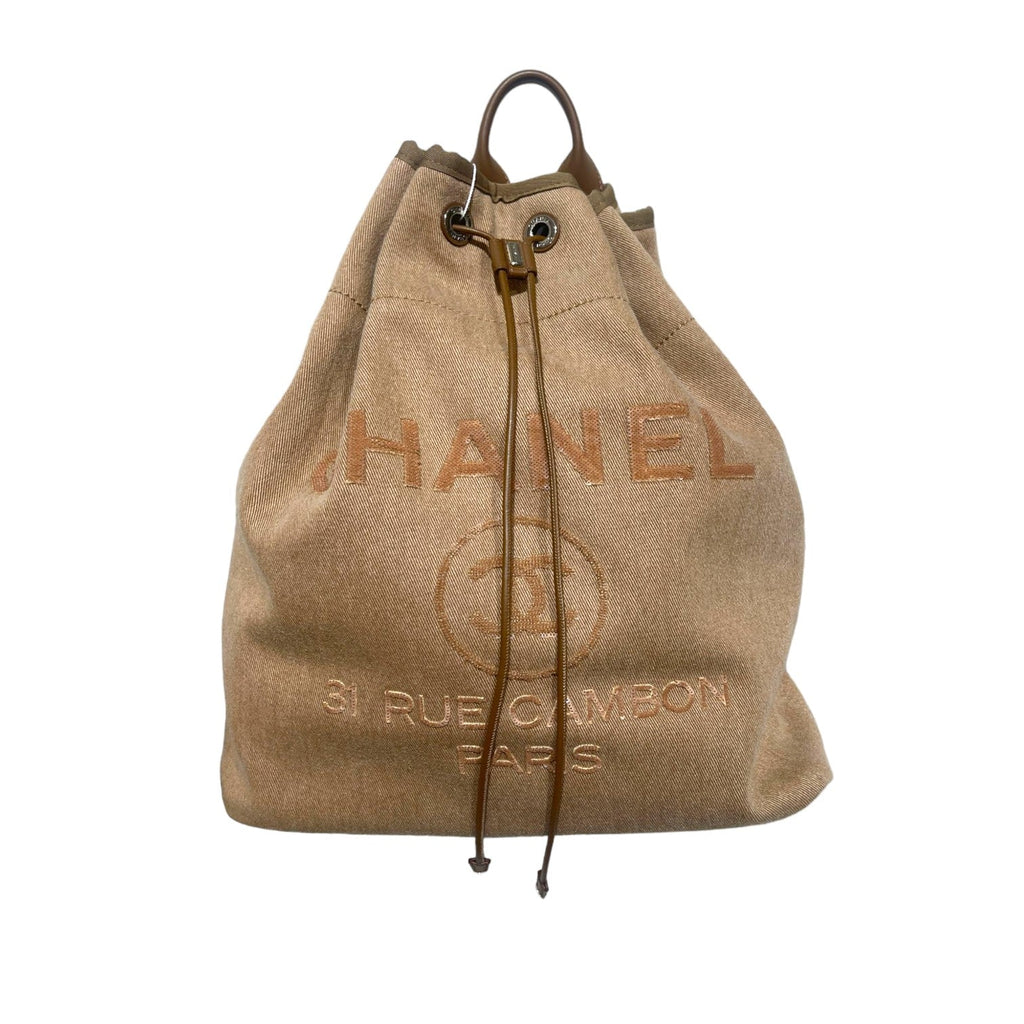 Deauville Backpack Canvas Brown SHW