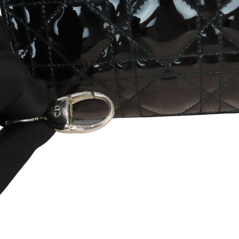 Lady Dior Medium Patent Cannage Black SHW