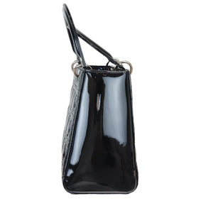 Lady Dior Medium Patent Cannage Black SHW