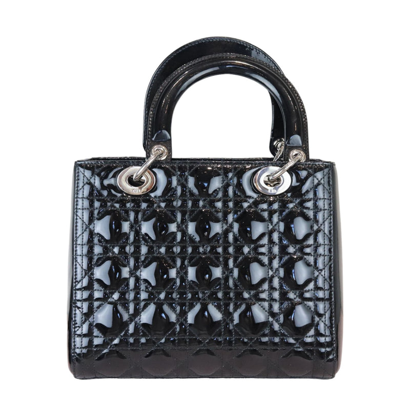 Lady Dior Medium Patent Cannage Black SHW