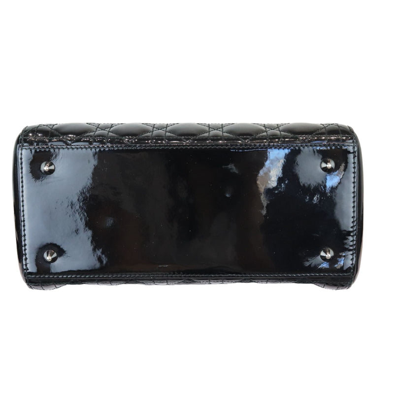 Lady Dior Medium Patent Cannage Black SHW