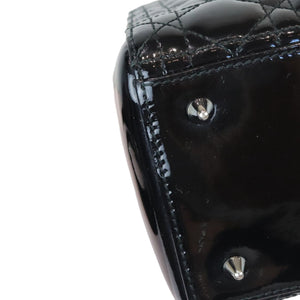 Lady Dior Medium Patent Cannage Black SHW