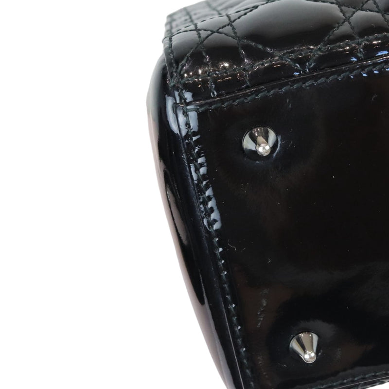 Lady Dior Medium Patent Cannage Black SHW
