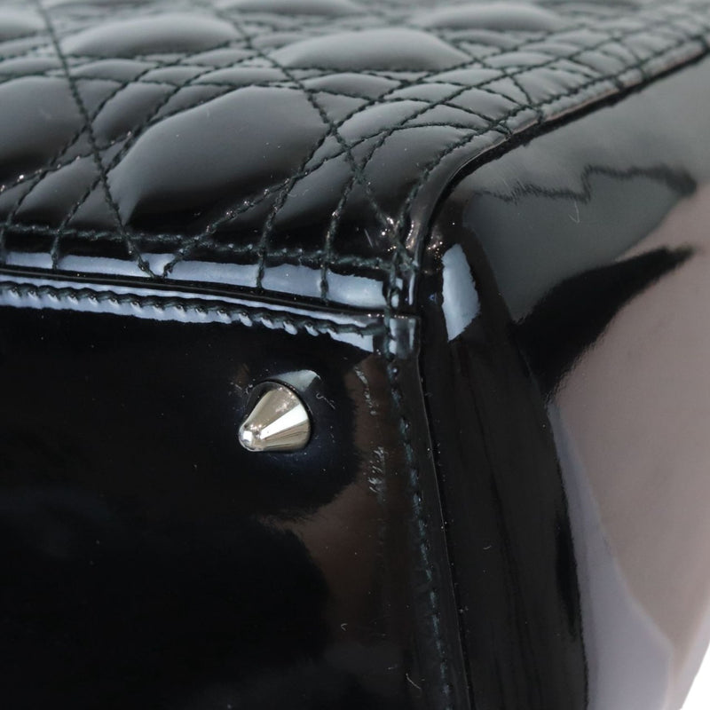 Lady Dior Medium Patent Cannage Black SHW