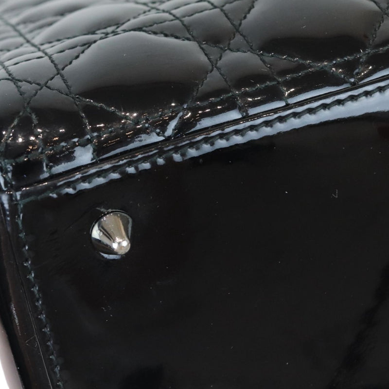Lady Dior Medium Patent Cannage Black SHW