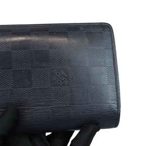 Infini Brazza Men's Wallet Damier Navy