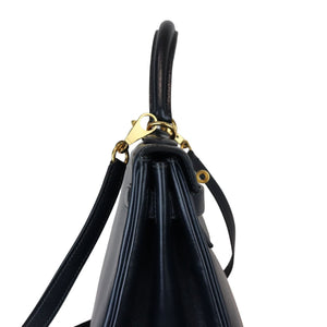 Kelly 32 Vintage Box Dark Blue GHW
