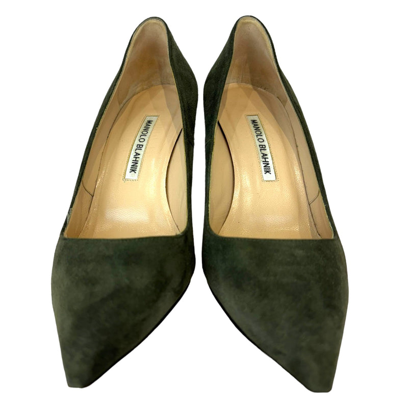 BB Pumps Suede Green Size 37.5