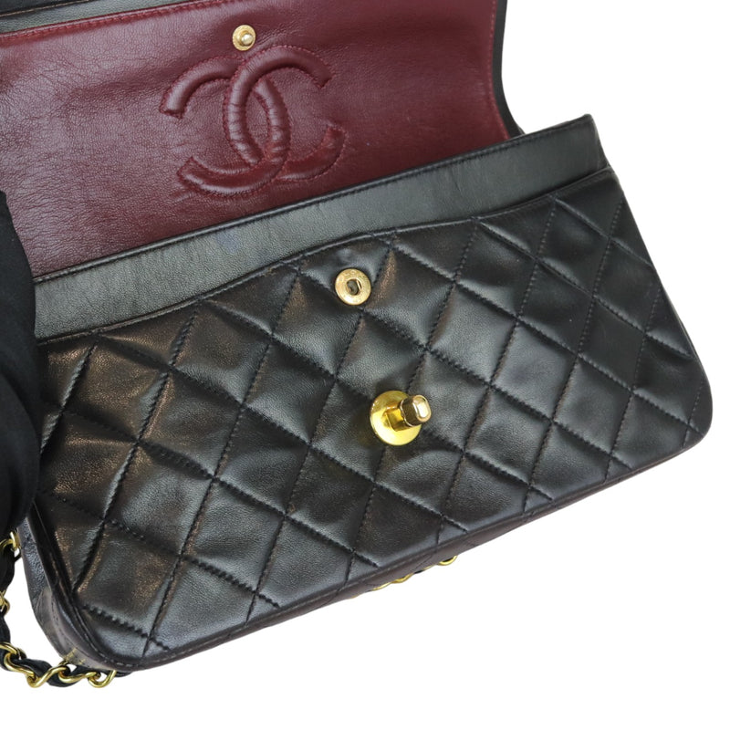 Classic Vintage Double Flap Small Lambskin Black GHW