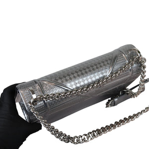 Diorama Flap Medium Metallic Patent Silver SHW