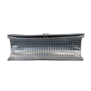 Diorama Flap Medium Metallic Patent Silver SHW