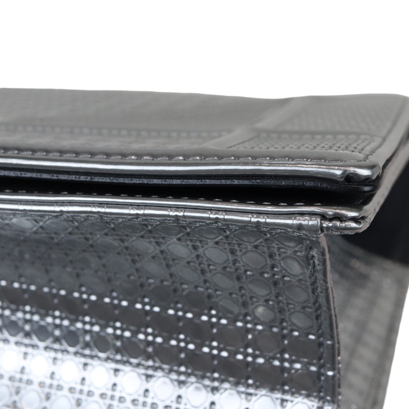 Diorama Flap Medium Metallic Patent Silver SHW