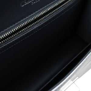 Diorama Flap Medium Metallic Patent Silver SHW