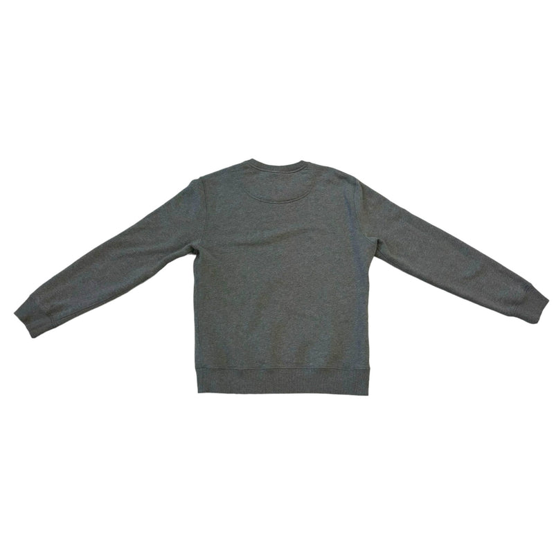 Crewneck Sweatshirt Tiger Embroidered Cotton Grey XL Mens