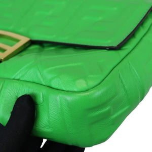 Baguette Mini 1974 Nappa FF Embossed Green GHW