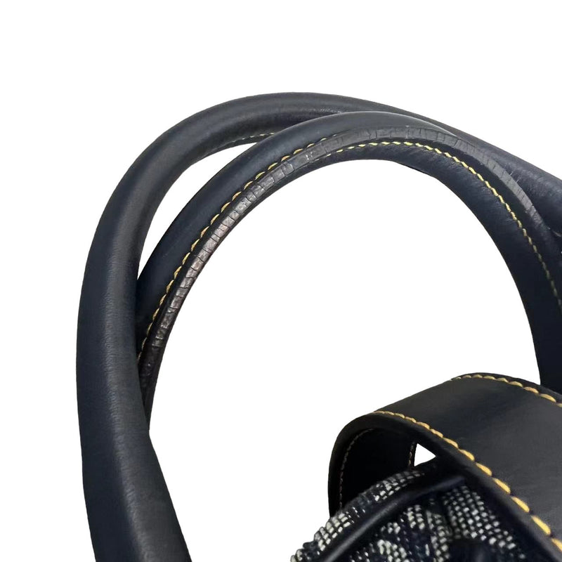 Double Saddle Bowler Monogram Canvas Navy Blue GHW