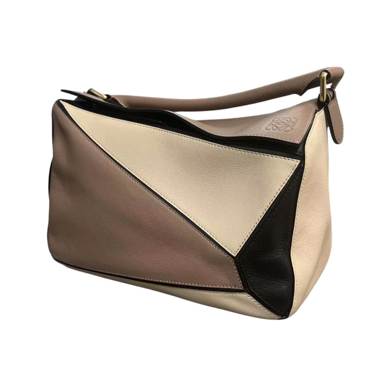Puzzle Bag Medium Calfskin Sand GHW