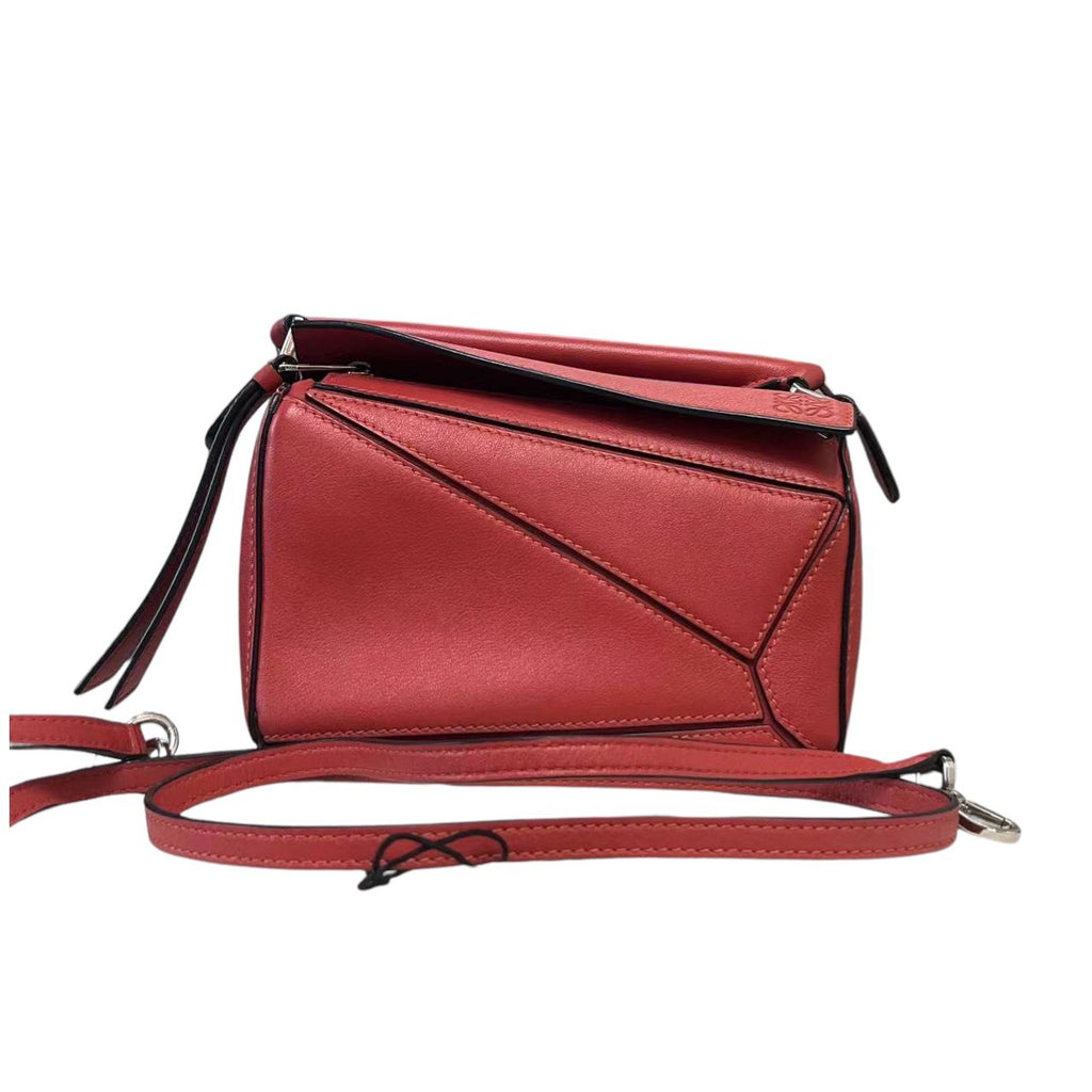 Mini Puzzle Bag Calfskin Red GHW