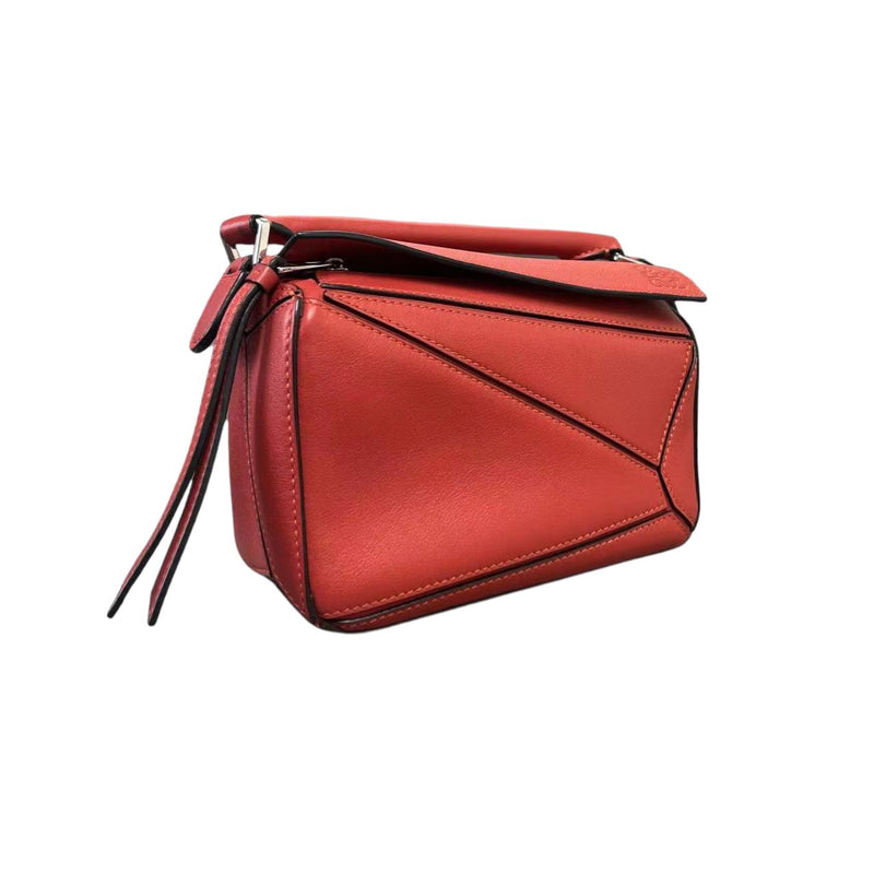 Mini Puzzle Bag Calfskin Red GHW