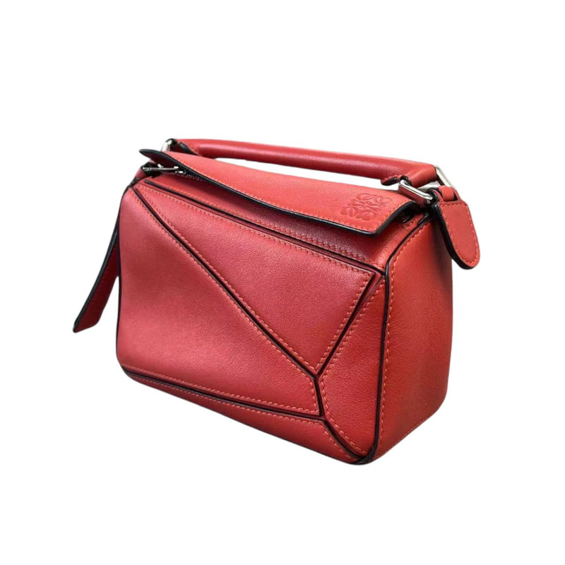 Mini Puzzle Bag Calfskin Red GHW