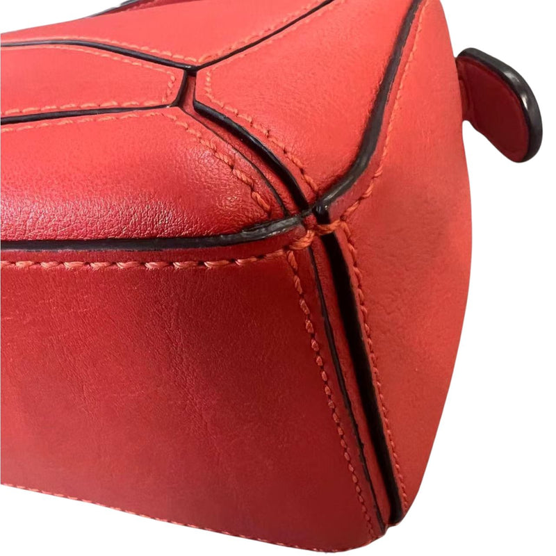 Mini Puzzle Bag Calfskin Red GHW