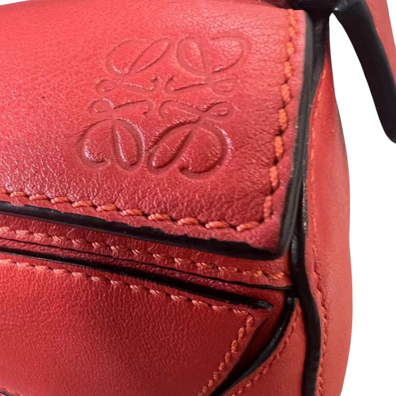 Mini Puzzle Bag Calfskin Red GHW